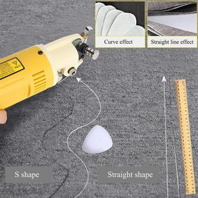 img 3 attached to CGOLDENWALL Electric Rotary Fabric Cutter: Industrial-Grade Scissors for Efficient Cutting of 1 Inch Multi-Layer Cloth, Leather, and Wool - 110V