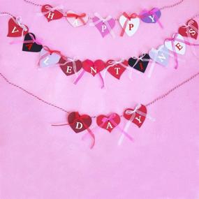 img 2 attached to Supla 90 Pcs 9 Colors 9 Heart Cut Outs Valentine's Day Tag Set: Blank Paper Tags with Holes, Treats Tags, Hang Label Tags, Place Cards + 100 Pcs Decorative Organza Ribbon