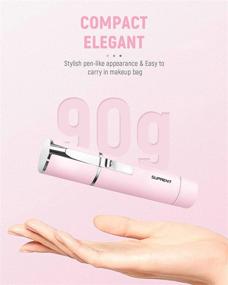 img 1 attached to 🪒 SUPRENT Nose and Ear Hair Trimmer for Women - Wet & Dry, IPX7 Waterproof Design, Stainless Steel Rotation Blade, Portable Use - Pink