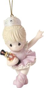 img 2 attached to 🎄 Multicolor 3.5" Height Nutcracker Ballerina Ornament: Precious Moments, Experience the Enchanting Magic of Christmas