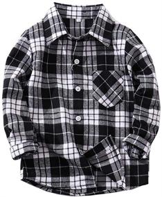 img 4 attached to 🎄 Festive Flannel: Boys' Toddler Christmas Outfits & T-Shirts