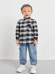 img 2 attached to 🎄 Festive Flannel: Boys' Toddler Christmas Outfits & T-Shirts