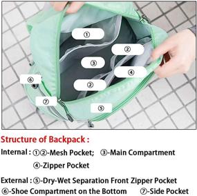 img 2 attached to Backpack Compartment Backpacks Anti Theft Resistant Outdoor Recreation