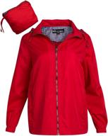 🧥 lightweight packable windbreaker with hood - big chill women's jacket logo