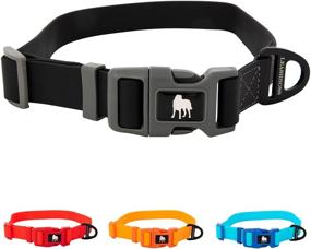 img 4 attached to 🐶 Leashboss Waterproof Dog Collar: Odor-Free, Fast-Drying Coated Nylon for Easy Beach and Swimming, Adjustable and Quick Release!