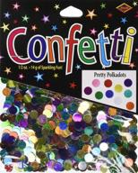 🎉 beistle pretty polkadots confetti birthday party supplies, tableware decorations, 0.5 oz, multicolored logo