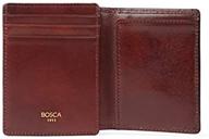 кошелек bosca leather collection front pocket wallet: элегантное и стильное хранение ваших неотъемлемых вещей. логотип
