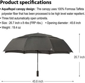 img 1 attached to ☂️ Stay Stylishly Sheltered with Brolly Portebello Black