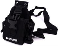 📱 isaddle msc-20a multi-function universal pouch bag holster case for gps & two way radio transceivers - motorola, kenwood, midland, icom, yaesu, uv5r series логотип