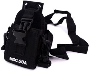 img 4 attached to 📱 iSaddle MSC-20A Multi-Function Universal Pouch Bag Holster Case for GPS & Two Way Radio Transceivers - Motorola, Kenwood, Midland, ICOM, Yaesu, UV5R Series