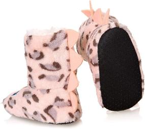 img 3 attached to 🐾 Cute Animal Anti-Skid Kids Slippers: Soft Warm Winter Indoor House Shoes