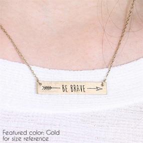 img 3 attached to Inspirational Message Pendant Necklace Valentines