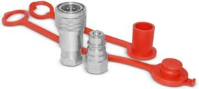 img 4 attached to 💡 Optimized Threaded Hydraulic Quick Connect Coupler for Enhanced Hydraulics, Pneumatics & Plumbing in Hydraulic Equipment