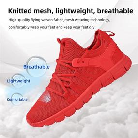 img 3 attached to 👟 AOE Womens Walking Running Shoes: Lightweight & Breathable Mesh Tennis Sneakers for Athletic Workout and Non-Slip Gym Sessions