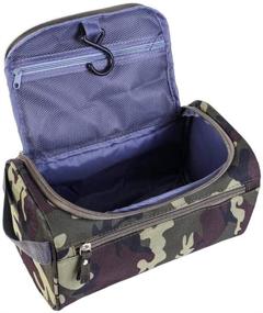 img 3 attached to Tumecos Toiletry Dopp Kit Travel Electronics Organizer Shaving Accessories Bag (Army Green 3)