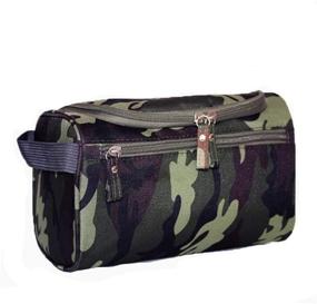 img 4 attached to Tumecos Toiletry Dopp Kit Travel Electronics Organizer Shaving Accessories Bag (Army Green 3)