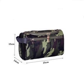 img 2 attached to Tumecos Toiletry Dopp Kit Travel Electronics Organizer Shaving Accessories Bag (Army Green 3)