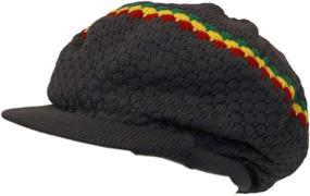 img 2 attached to 🧢 Shoe String King SSK Rasta Knit Tam Hat Dreadlock Cap. Various Styles and Sizes.