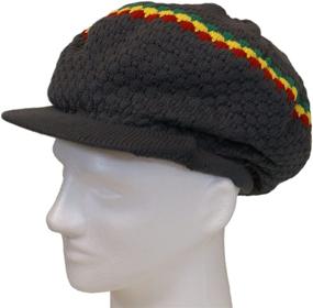 img 1 attached to 🧢 Shoe String King SSK Rasta Knit Tam Hat Dreadlock Cap. Various Styles and Sizes.