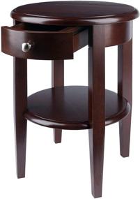 img 3 attached to 🌟 Winsome Wood Concord Occasional Table in Antique Walnut: Classic Elegance for your Living Space