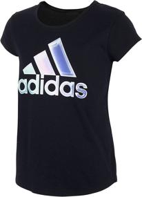img 4 attached to Adidas Girls Short Sleeve Graphic