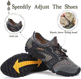 img 1 attached to 👟 SITAILE Men's Water Barefoot Shoes: The Perfect Athletic Footwear for Hiking, Walking, and More!