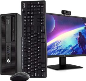 img 4 attached to 💻 Renewed HP 800 G2 Desktop PC Computer with i5-6500, 16GB DDR4 RAM, 512GB SSD, Windows 10 Pro, and New 23.6" FHD LED Monitor, Webcam, Flash Drive, Keyboard & Mouse, WiFi - High Performance Bundle