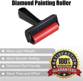 img 3 attached to 🎨 Набор из 2 инструментов Unime 5D Diamond Painting Roller и Fix Tools: идеальные аксессуары для выравнивания, ремонта и нажатия для наборов для алмазной вышивки Full Drill, идеально подходит для взрослых.