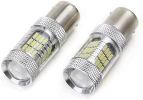 img 3 attached to 🔆 iJDMTOY Canbus LED Replacement Bulbs - Xenon White 54-SMD 7507 PY21W - Compatible With BMW 1 2 3 4 Series X1 X3 X4 X5 - Front Turn Signal or Rear Backup Lights
