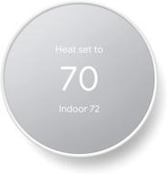 🌬️ google nest thermostat snow - smart wifi thermostat for home with programmable features logo