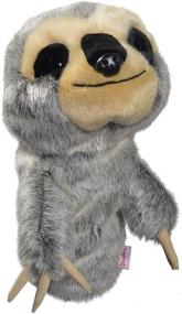 img 2 attached to Daphne's Sloth Golf Headcover, Grey-Tan – Optimize Your Game!