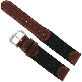 img 2 attached to Brown Leather Swiss Watchband Replacement