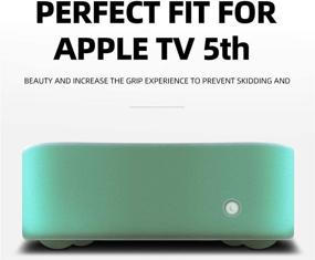 img 3 attached to AWINNER Protective Case Compatible For Apple TV 4K 5Th / 4Th - [Anti Slip] Shock Proof Silicone Cover For Apple TV (Cyan)