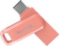 🍑 sandisk 128gb ultra dual drive go usb-c flash drive, peach - sdddc3-128g-g46pc логотип