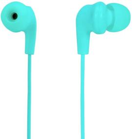 img 3 attached to 🎧 Axilleo S-02 Wired Earbuds/Earphones: Noise Cancelling, In-Ear Headphones with Mic - Green/Cyan | Android, iPhone, Laptop, Apple, iPad, PC compatible