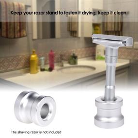 img 2 attached to Aluminum Alloy Safety Razor Base Stand - Ideal Thanksgiving/Christmas Gift for Men's Shaving