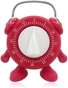 img 4 attached to ⏰ Keleely Kitchen Timer: Adorable Twist Wind-Up Timer for Baking, Teaching, Cooking, and Potty Training (Red, 60 Mins) - Battery-Free