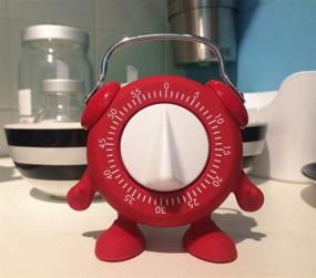 img 3 attached to ⏰ Keleely Kitchen Timer: Adorable Twist Wind-Up Timer for Baking, Teaching, Cooking, and Potty Training (Red, 60 Mins) - Battery-Free