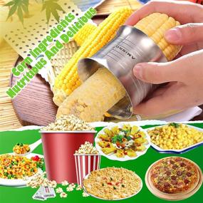 img 3 attached to 🌽 Efficient Corn Peeler for Quick Corn Threshing | Dual Blade Corn Peelers | Enhanced Durability with Thickened 304 Stainless Steel