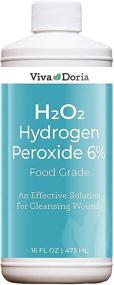 img 1 attached to Viva Doria 6% Food Grade Hydrogen Peroxide, 16 Fl Oz, 20 Vol