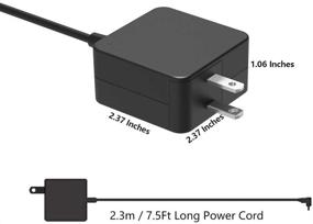 img 3 attached to AC Adapter Charger for Asus X551M X551MA X551MAV X551CA X551C X551 X551MA-RCLN03 X551MAV-EB01 X551MAV-RCLN06 Laptop - UL Listed, 7.5Ft Long Power Supply Cord