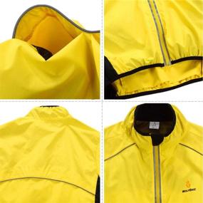 img 1 attached to 🚴 WOLFBIKE Cycling Windproof Jacket with Jersey Vest, Windbreaker Coat - High-performance Outdoor Sportswear