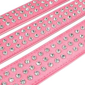 img 2 attached to 🐶 Bling Up Your Dog's Style with Beirui Christmas Rhinestone Dog Collars - Glamorous PU Leather Collars for Medium & Large Dogs - Perfect for Show, Party, and Wedding Events