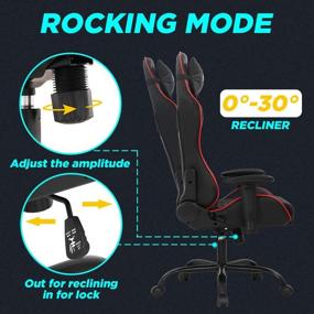 img 3 attached to Enhance Your Gaming Experience with the Ergonomic PC Gaming Chair: Lumbar Support, Headrest, Adjustable Armrest, and more!