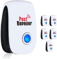 powerful 6-pack ultrasonic pest repeller for effective pest control in home, warehouse & garage logo