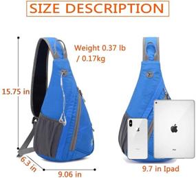 img 3 attached to RedsGirl Outdoor Waterproof Sling Backpack Outdoor Recreation