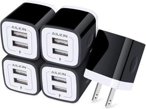 img 2 attached to AILKIN USB Wall Plug: Fast Charging Outlet AC Power Charger Adapter Block Cube for 🔌 iPhone, iPad, Samsung, Google Pixel, LG, Camera Phones & Tablets - 5Pack-2Port - Charge Multiple Devices Efficiently