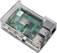 📦 прозрачный корпус для raspberry pi 4 model b - полный доступ ко всем портам от sb components логотип