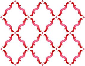 img 4 attached to 🎨 Marrakesh Quatrefoil Moroccan Trellis Stencil - Allover Decor Stencils for Painting Template, 18 x 14 inch (L)