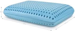 img 2 attached to 🌙 PharMeDoc Cooling Gel Infused Memory Foam Bed Pillow with Ventilated Holes - Standard Size, Washable Cover